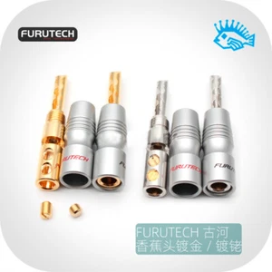Furutech GS200B gold-plated copper and rhodium-plated speaker cable banana plug - Picture 1 of 4