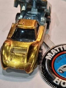 Hot Wheels Redline 1967 Ford J Car Gold - Picture 1 of 2