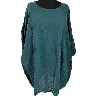 Privatsachen Tunika Kleid Eigenpro Gr 46 48 50 52 blau neruda langarm Taschen - Bild 1 von 3