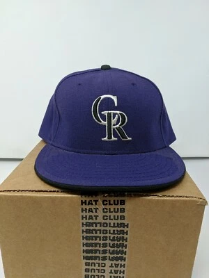 Gorra Colorado Rockies Púrpura MLB Auténtica New Era Ajustada Cool Base Talla 8 Foto 1 de 4