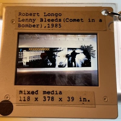 LLAVERO Robert Longo “Lenny Bleeds” 35 mm diapositiva artística 1204 Foto 1 de 3