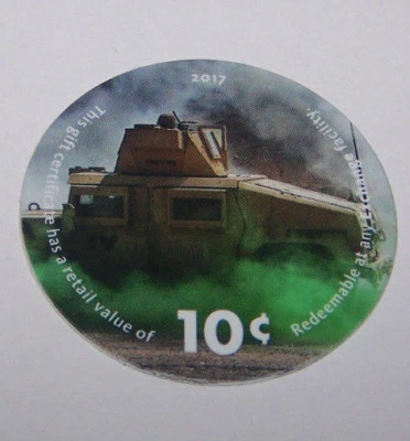 16D10,   AAFES Pog  2017 U.S. ARMY  Money E.F. - Image 1 of 3