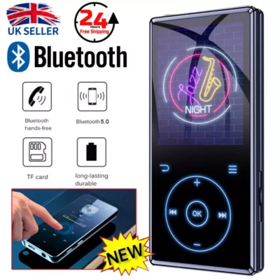 Bluetooth Support 128GB MP4/MP3 Lossless Music Player FM Radio Recorder Sport UK - Image 1 of 4