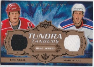 2008-09 Upper Deck Artifacts Tundra Tandems Bronze #TT-EM E Staal/M Staal 25/75