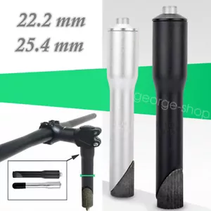 Aluminium Alloy Bike Quill Stem 22.2 25.4mm Riser Extender Steerer Tube Adapter - Picture 1 of 10