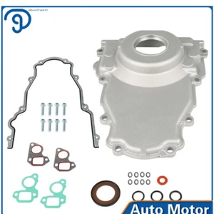 Front Timing Cover Crank Seal & Bolts For GM Gen III LS1 LS6 4.8L 5.3L 5.7L 6.0L - Foto 1 di 11