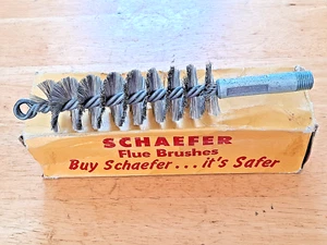 NEW SCHAEFER 43539 1-1/2" STAINLESS STEEL BRUSH CLEANS 2-1/4" FLUE SIZE FREE S&H - Picture 1 of 4