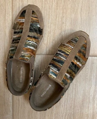 Zapatos sin cordones Easy Spirit Traveltime marrón gamuza para mujer talla 8 estrechos Foto 1 de 3