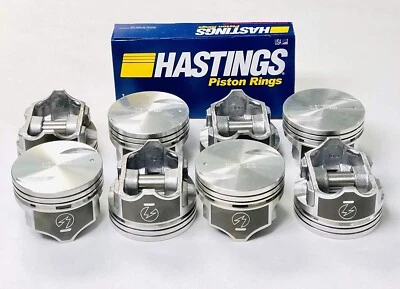 Pistones hipereutécticos y anillos de moly H661CP para kit Chevy 1970-83 7,4 L 454 BBC Foto 1 de 4