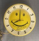Horloge murale électrique des années 60 ROBERT SHAW LUX SMILEY VISAGE Have a Happy Day EMDEKO
