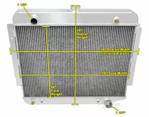 3 Row Kool Champion Radiator for 1972 73 74 75 76 77 1978 Dodge Pickup Truck - Picture 1 of 7