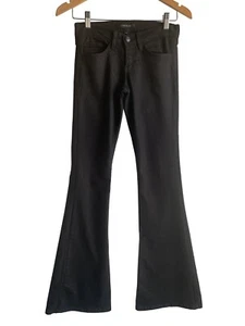Flying Monkey Junior Wide Leg Jeans Size 24 Stretch Black Premium made in USA - Picture 1 of 11