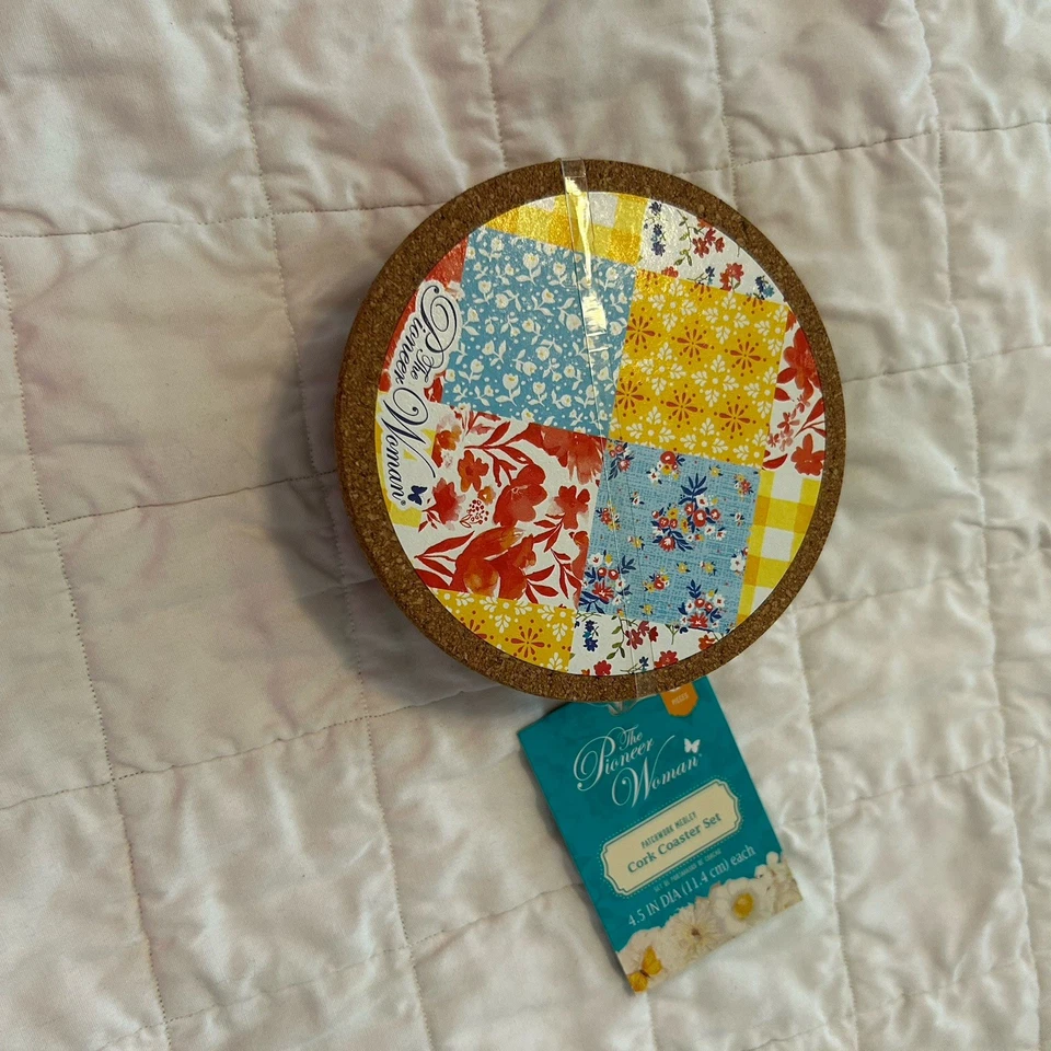 Nuevo Juego de 6 Posavasos de Corcho Pioneer Mujer Patchwork Medley Foto 1 de 1
