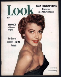 LOOK magazine November 22, 1949 * AVA GARDNER cover, advertising news photos - Picture 1 of 7