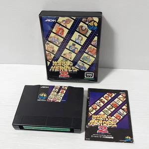 World Heroes 2 Neo Geo AES ORIGINAL with case instructions Tested Import Japan - Picture 1 of 12