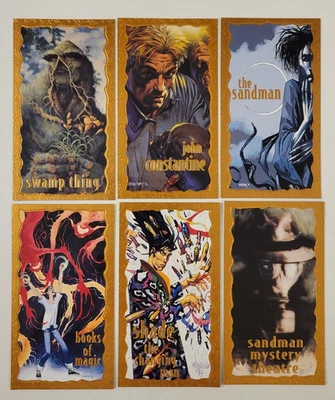 1994 VERTIGO DC Comic COMPLETE Gold Foil WIDEVISION CHASE INSERT CARD SET Skybox - Image 1 of 4