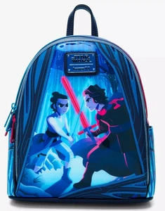 Loungefly Disney Star Wars Rey & Kylo Ren Duel Fight Backpack N NWT Make Offer - Picture 1 of 6