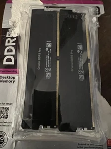 Crucial PRO CP2K16G60C36U5B CL36 32GB (16GB x2) DDR5 6000MT/s Black Damage Box - Picture 1 of 4
