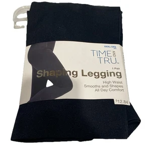 Shaping Leggings von Time And Tru schwarzes Band Größe 3XL neu mit Etikett - Bild 1 von 3