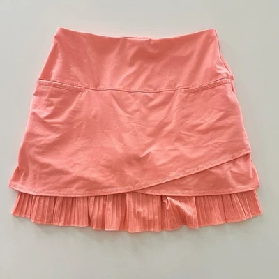 Falda Tenis LUCKY IN LOVE Niveles + Plisada: Naranja - M Mediana Foto 1 de 4