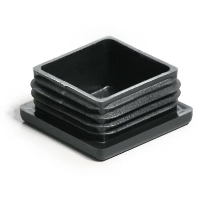 ENKOTRADE Lamellenstopfen 50x50 Vierkant Quadratisch Kappe Rohrabeckung Stopfen Endstopfen