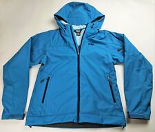 Medium Outdoor Research Transfer Hoody Jacket Womens Soft Shell Alpine Lake Blue
