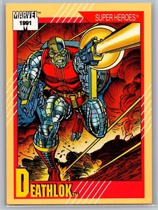 1991 Marvel Impel Trading Cards #16 Deathlok Super Heroes Set Break! NM+ - Picture 1 of 2