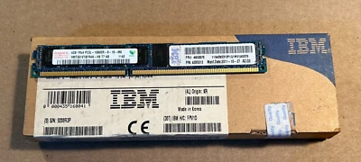 IBM Genuine 4GB (1Rx4) PC3L-10600R DDR3 1333MHz 1.35V ECC REG RDIMM Memory RAM - Image 1 of 3
