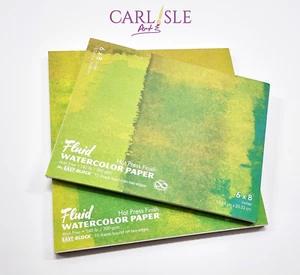 Papel de acuarela fluido prensado en caliente de fácil bloqueo 300gsm - elige tu talla - Imagen 1 de 2