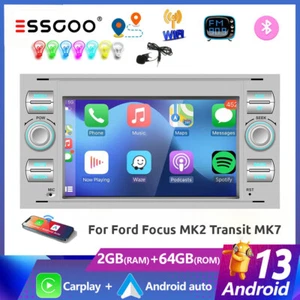 For Ford Transit Mk7 Kuga Focus Fiesta Android 13 Car Stereo Radio GPS SAT NAV - Picture 1 of 15