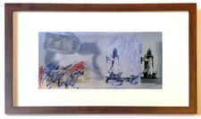Robert Rauschenberg Suttle Buttle 1990 Offset Color Lithograph Framed