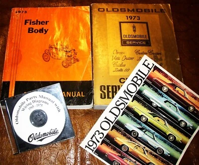 1973 Oldsmobile Service Manuals & Parts 442 W45 Hurst Cutlass Supreme Toronado  Foto 1 de 4