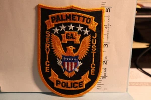 police patch PALMETTO POLICE GEORGIA - Picture 1 of 1