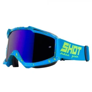 Shot Iris Scratch Blue/Neon Yellow Motocross Goggles - Picture 1 of 4