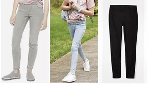 Lot Of 3 Justice Stretchy Girls' Pull On Jean Leggings Jeggings Pants Size 10 - Picture 1 of 20