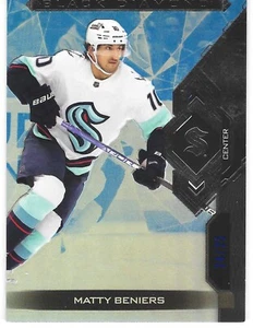 2022-23 Upper Deck Black Diamond Matty Beniers Base Blue Parallel Rookie /25 - Picture 1 of 1
