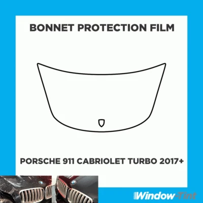 For Porsche 911 Cabriolet TURBO 17+ CLEAR Bonnet PPF Scratch Protection Film - Image 1 of 3