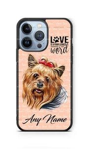 Personalized Yorkie Terrier Dog Face Pet Phone Case Cover fits iPhone Samsung - Picture 1 of 10