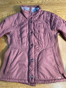 prAna Sherpa Lined Jacket Full Zip Mauve Pink Sherpa Size Women’s Small - Picture 1 of 12