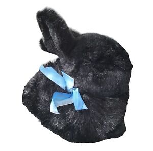 Commonwealth 1993 Toy Plush Black Bunny Rare Cute Made In Thailand