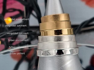 SterlingSilber 925Ring Freundschaft Verlobung 4 mm breit Trauring auch vergoldet - Bild 1 von 18