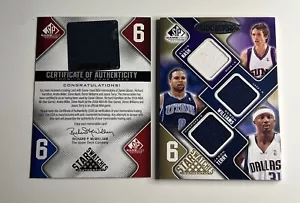 2009-10 SP Juego Usado 6 Estrellas Muestras Steve Nash, Deron Williams #/65 Dos Lados - Imagen 1 de 3
