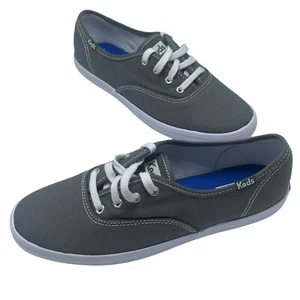 Keds Youth 5.5 Grey Flats Lace Up Sneakers New Without Box - Picture 1 of 7