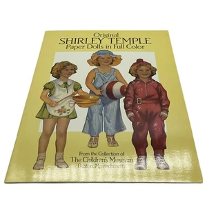 Vintage Original Shirley Temple Paper Dolls in Full Color New Uncut 1986 Dover - Picture 1 of 5