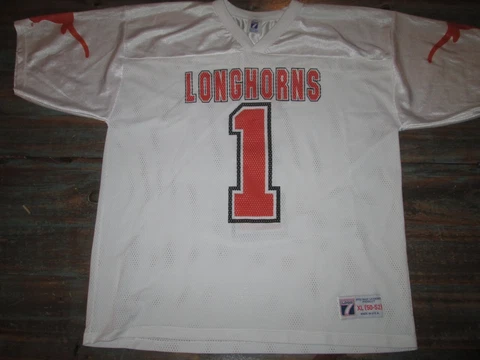 Texas Longhorns Jersey Men's XL (50-52) Officially Licenced LOGO 7 White/ Orange Cover