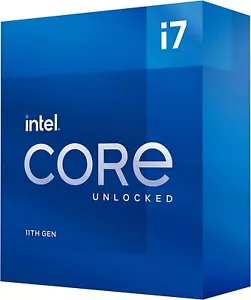 Intel BX8070811700K Core i7-11700K 3.6 GHz Eight-Core LGA 1200 Processor - Picture 1 of 10