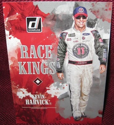 2019 DONRUSS #4 KEVIN HARVICK SILVER PARALLEL RACE KINGS - Image 1 of 2
