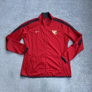 NIKE Herren Retro Trainingsjacke Gr. L USA Sportjacke Pullover Slim 20504 Rot - Bild 1 von 9