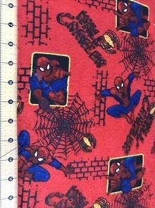 Spiderman Web Crawler Marvel 32” X 43” Flannel fabric #373b - Picture 1 of 1
