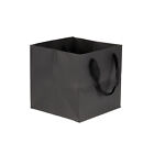 20x20cm Paper Gift Bag with Handle, 8 Pack Storage Bag for Party Favor, Black